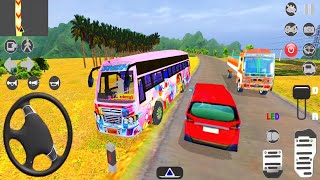 Bus Driving on Karnataka Village Roads | Indian Bus Simulator Real - #56 Android Games Video screenshot 4