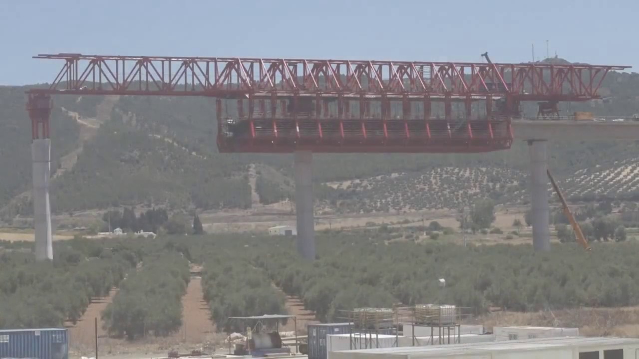 Viaduct Guadalhorce. High speed railway project