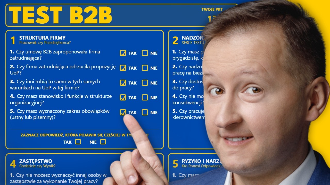 Czy Twoje B2B może stać się Umową o Pracę?