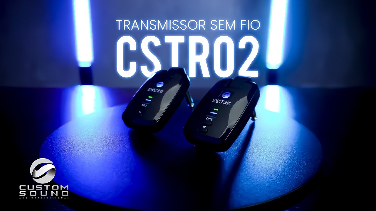 Transmissor sem fio CSTR 02. CUSTOM SOUND