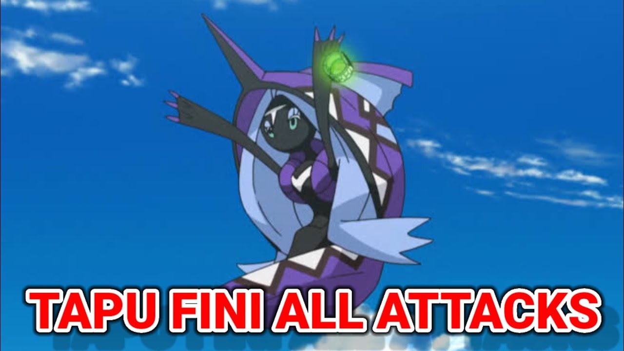Pokemon Tapu Fini all Moves | Sukhman Editz