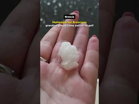 Video Maltempo sul Bresciano, violenta grandinata in città | 10 giugno 2026