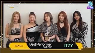 itzy won best performer award at TMA 2020