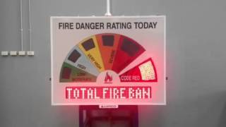 Bartco Fire Danger Rating Sign