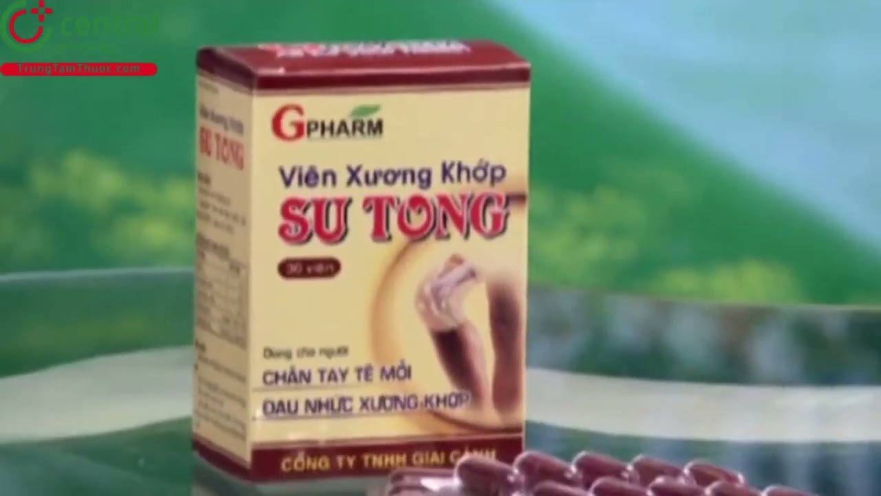 Viên Xương Khớp Su Tong hỗ trợ giảm đau nhức xương khớp, đau lưng và tê mỏi chân tay