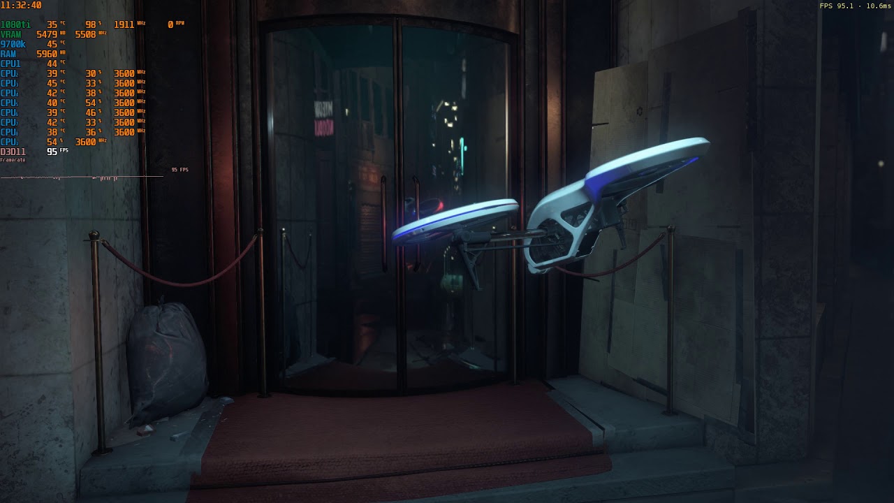 CRYENGINE NEON NOIR  1080P ULTRA (9700K 1080TI STOCK)