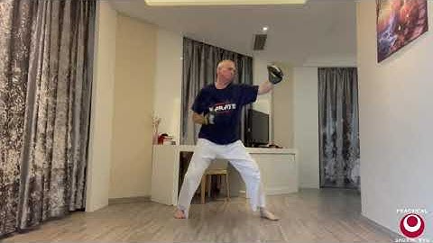 Kihon Solo Pad Drill for Low Round House Kicks