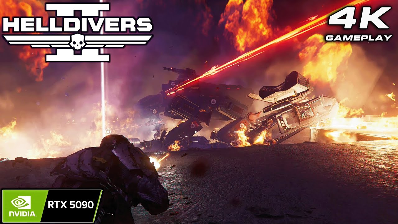 Helldivers 2: 4K Gameplay No Commentary ULTRA Settings | RTX 5090 P1080