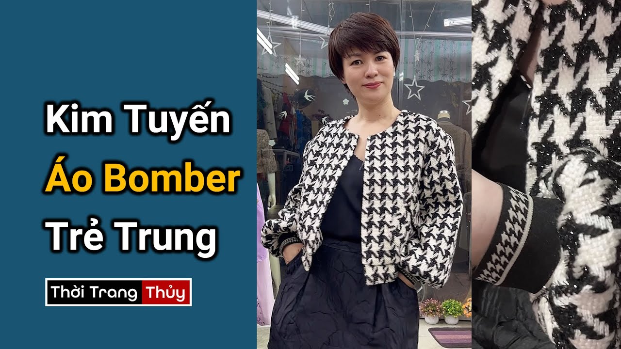 Vải dệt kim tuyến lấp lánh trẻ trung dễ phối đồ | Áo... - youtube