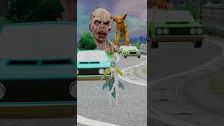 Big &amp; Small Cars vs Zombie Girls #6 - BeamNG.Drive #zombieattack