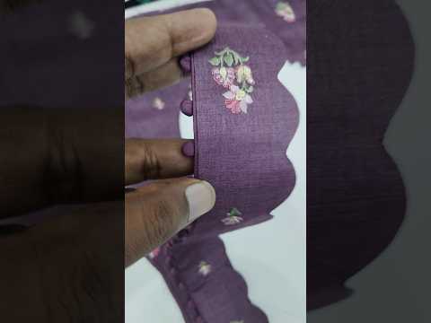potli button with scalar blouse design latest
