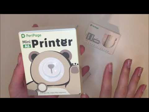 PeriPage A6 Mini Printer 203DPI Wireless BT Thermal Printer