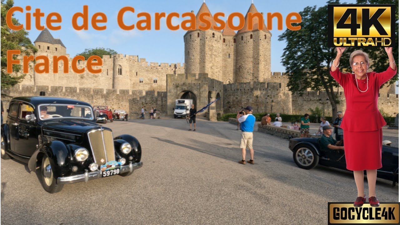 Morning Stroll: Exploring Historic Cite de Carcassonne in 4K - YouTube