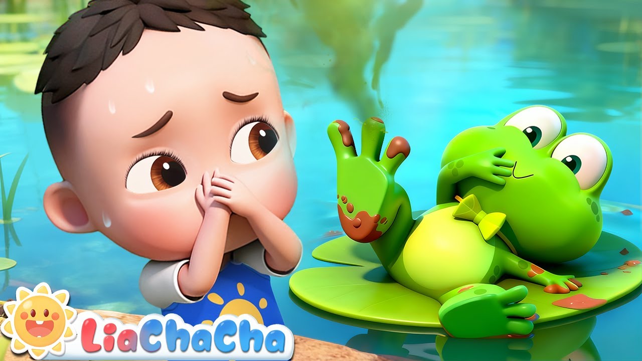 Five Little Frogs Don't Wash Their Feet | EP233 | Nursery Rhymes & Kids Songs | LiaChaCha