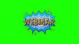 Comic speech bubbles with text webinar. Vintage cartoon illustration. Symbol, sticker tag, special