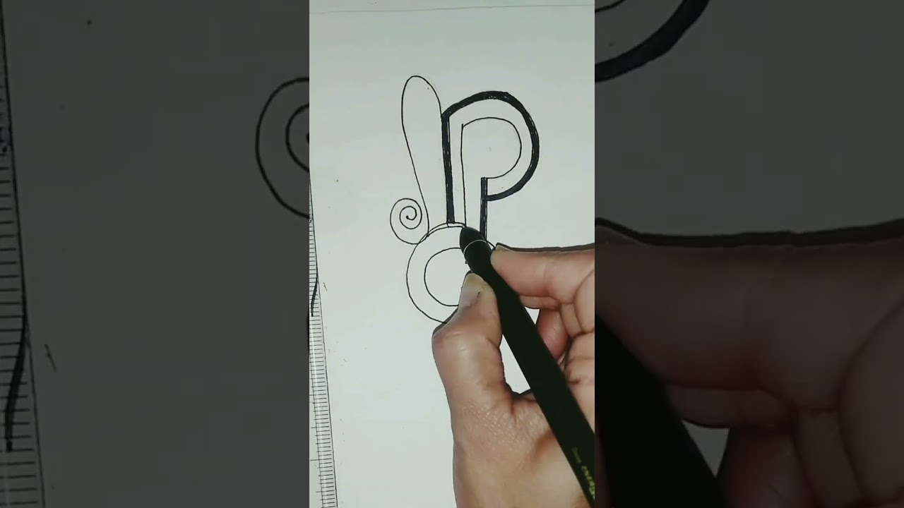 Subscribe request Letter P ||   P Letter love design ||