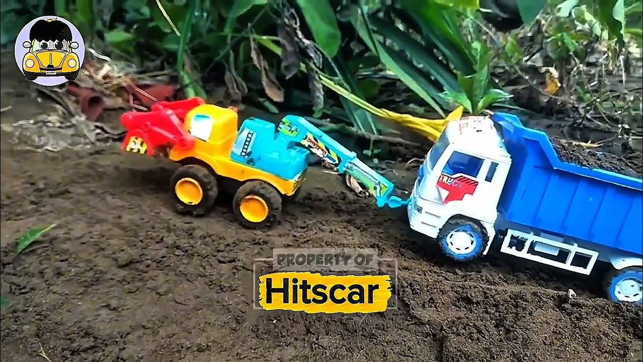 Large Truck Stuck on Sand Hill