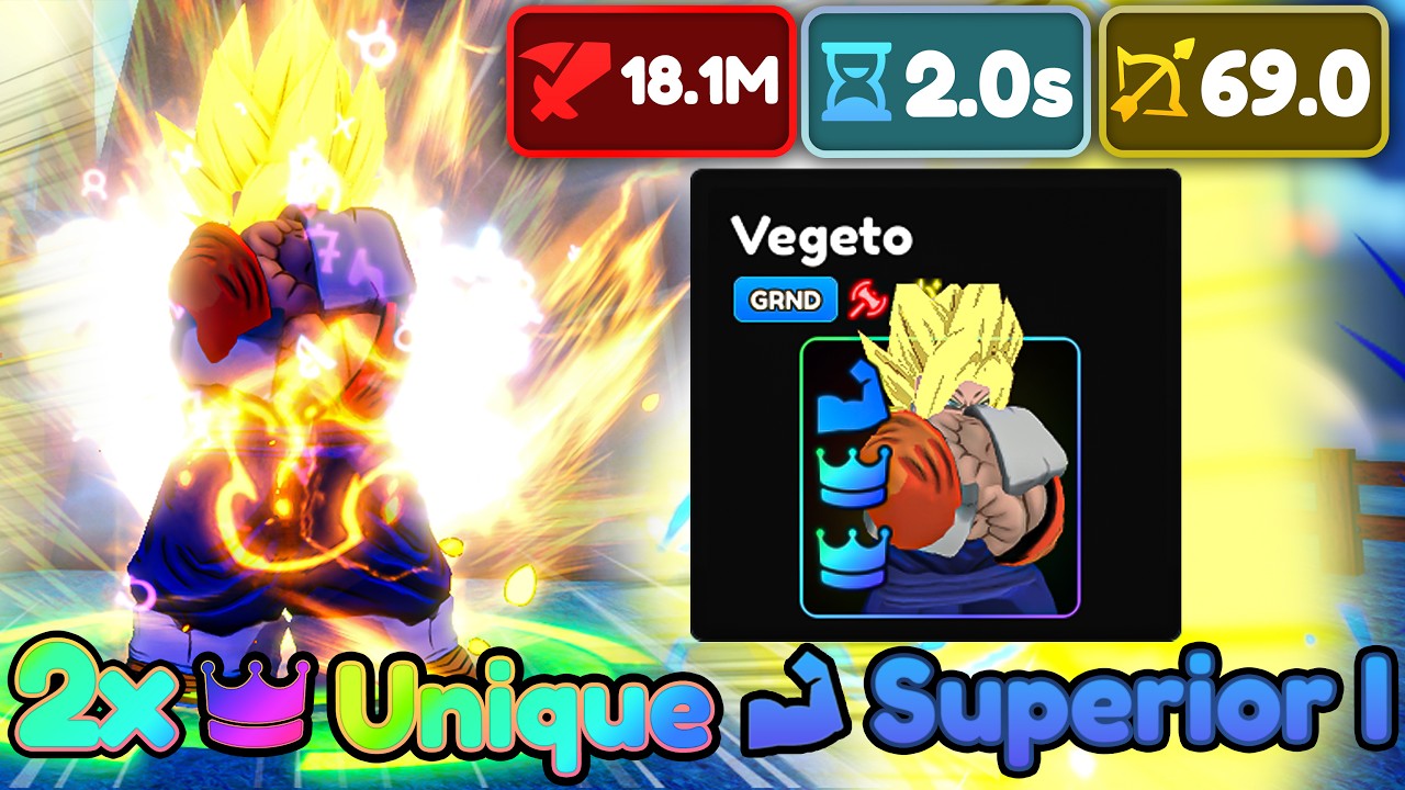 DOUBLE UNIQUE FULL SSS VEGETO SHOWCASE ABOSOLUTELY GAME BREAKING