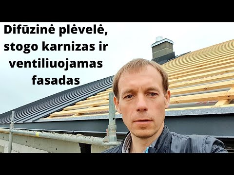 Video: Kas yra stogo grėblys ir karnizas?