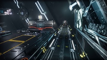 Sci fi hangar Unreal 4 Engine [3d environment portfolio]
