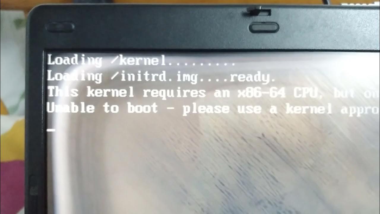 The Kernel Requires An X86 64 Cpu Virtualbox