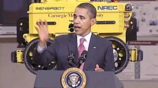 President Obama Speaks about RedZone Robotics' SOLO Autonomous Robot