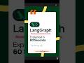 🤖 LangGraph Explained in 60 Seconds. #LangGraph #AIAgents #LangChain #GenerativeAI #LLM #OpenAI #ML