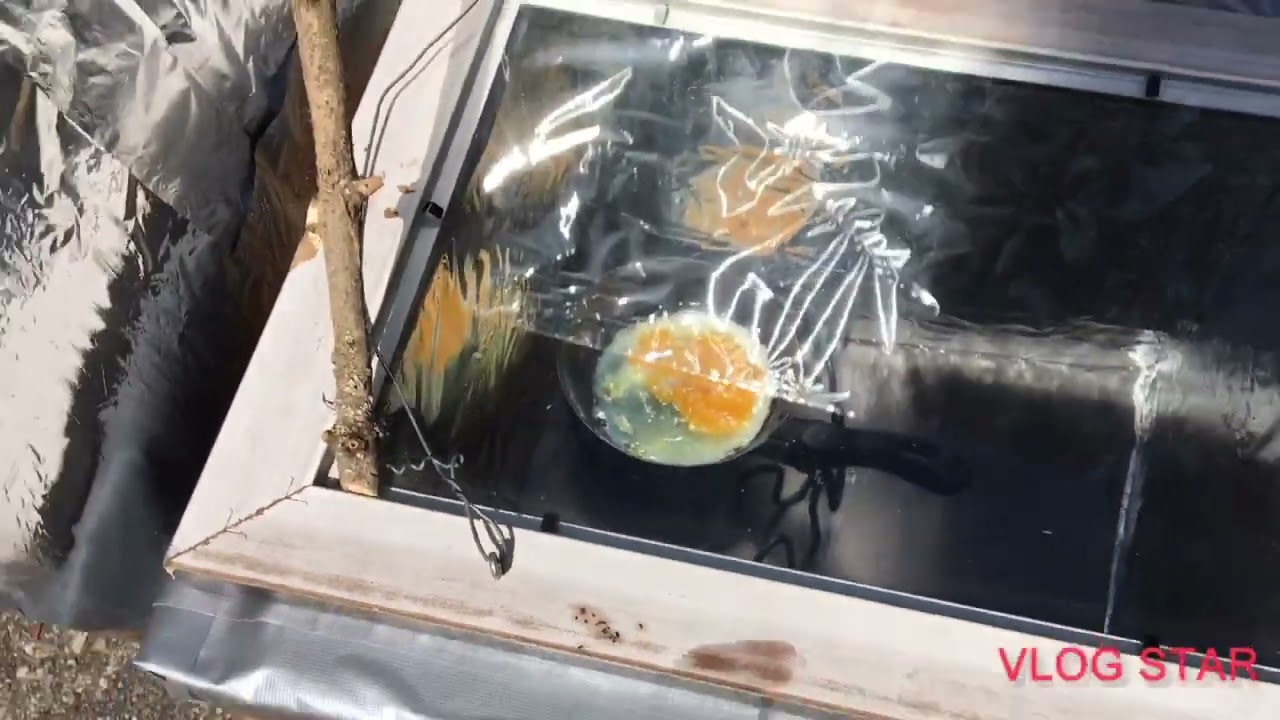 M’n zelfgemaakte oventje op zonne-energie.