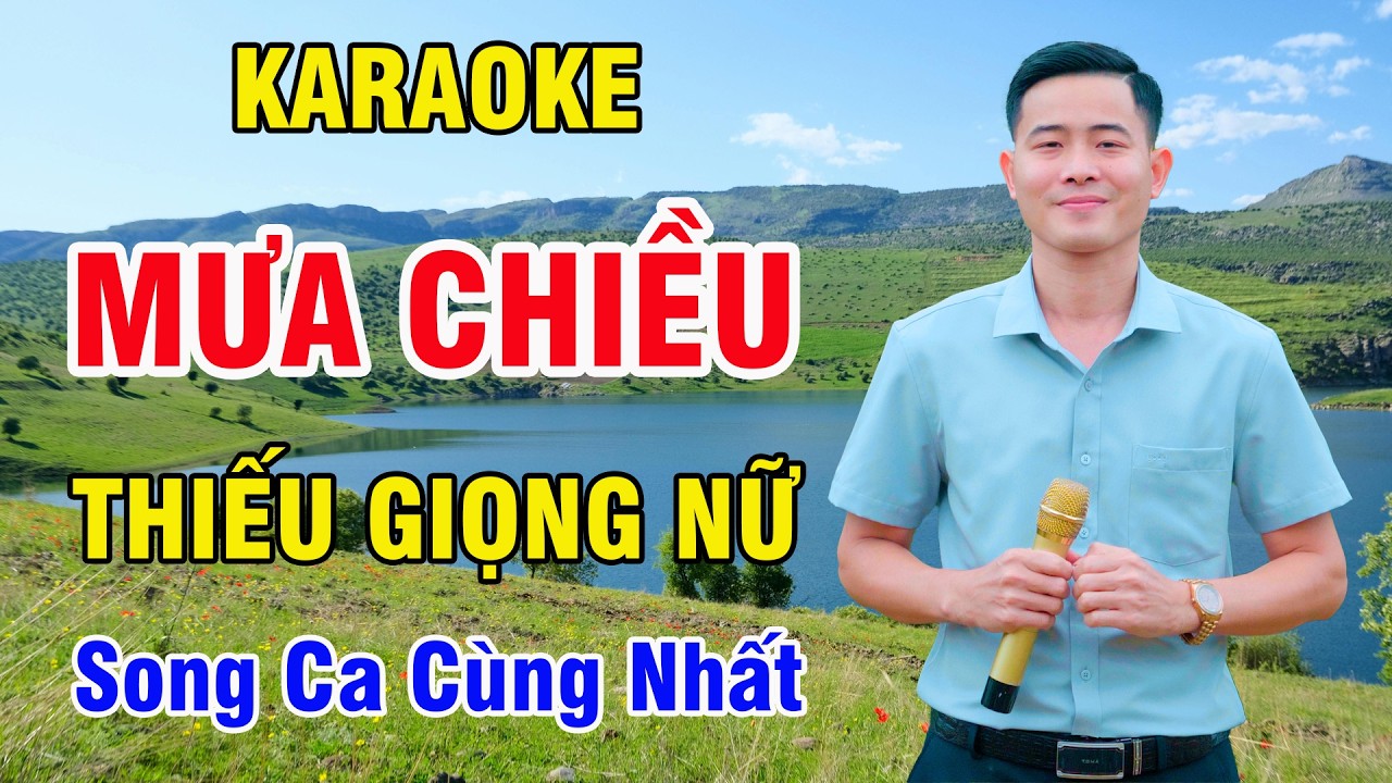 Liên Khúc Mưa Chiều Karaoke Thiếu Giọng Nữ Dễ Hát | Nguyễn Nhất Nhạc Sống