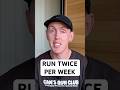 RUN TWICE PER WEEK! 🏃‍♂️♥️ #RUNNINGTIPS #runner #runningmotivation #running
