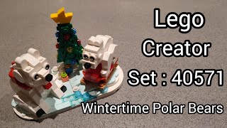 Lego Creator 40571 Wintertime Polar Bears ( Pic By Pic Build )