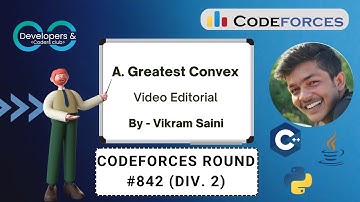 A. Greatest Convex | Codeforces Round #842 (Div. 2) | Codeforces | DCC NIT-A