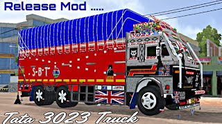 Modified TATA 3023c 10 Tyre Truck Mod Download + Livery Tata 3023 truck Mod For Bussid  Release Mod  screenshot 3