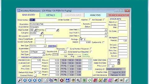 CISPro Systems Inventory Addons