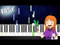 Ievan Polkka, Loituma Polkka - EASY Piano Tutorial by PlutaX