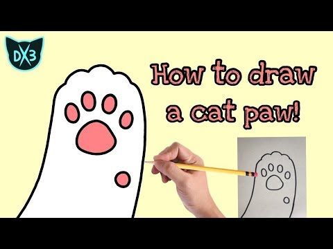 How To Draw A Cat S Paw Youtube