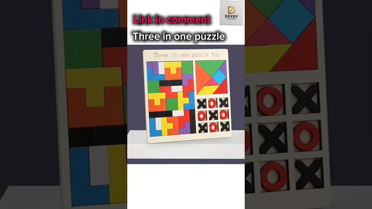 Three in one puzzle game