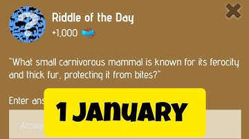 1 - 2  January Riddle of The Day | zoo airdrop riddle of the day#riddleoftheday #zooairdrop