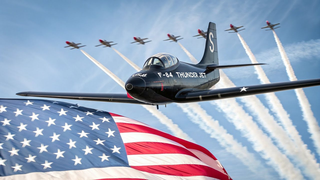 Истребитель F-84 Thunderjet Black | Грубая мощь первого американского реактивного истребителя