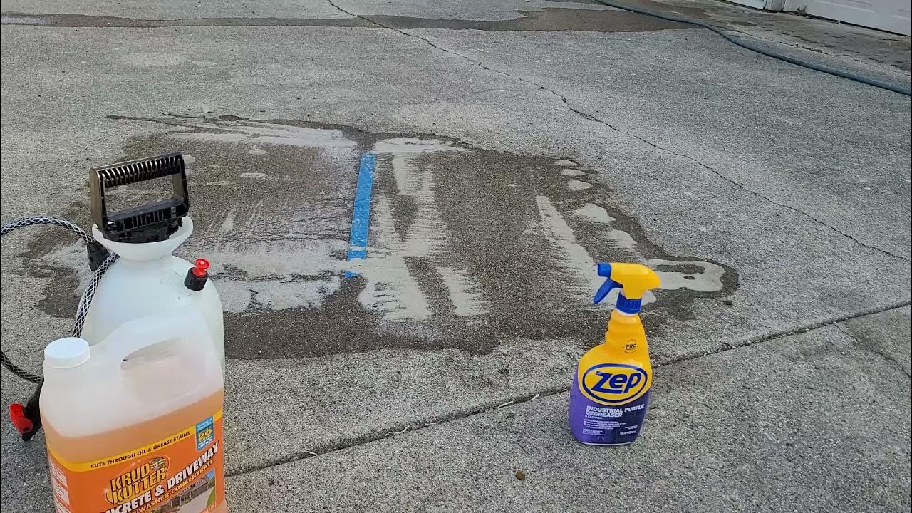 Remove Oil stains from DrivewayTest YouTube