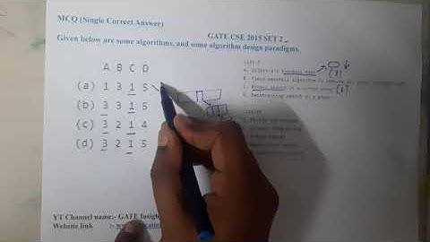 GATE CSE 2015 SET 2 Q ||Algorithms || GATE Insights Version: CSE