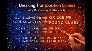Breaking Transposition Ciphers | Why Rearranging Letters Fails