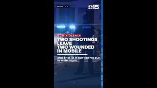 After snow break, two shootings leave two wounded in Mobile - WPMI NBC 15