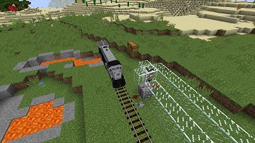 Minecraft Immersive Railroading vs Villager with Speed