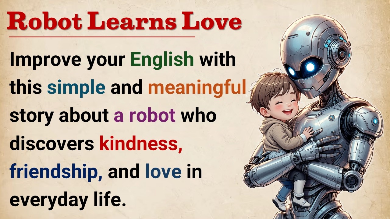 Робот, который научился любить ❤️ | Изучение английского языка || Адаптированная книга для чтения 📚