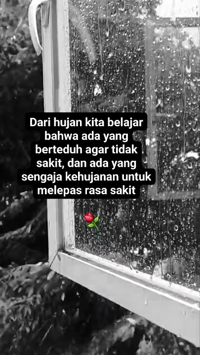 Hujan Tak Selalu Tentang Dingin, Kadang Tentang Luka yang Ingin Pergi #quotes #selfreminder #sad