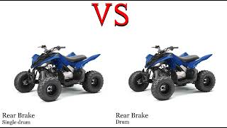 Yamaha Yfm 90 Vs Yamaha Raptor 90 Test Specification Comparison