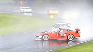 Chris Beighton crashes British GT at Croft 2005