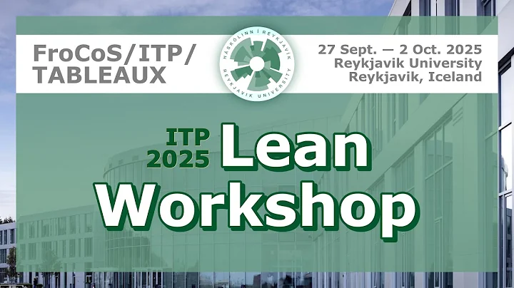 ITP 2025 Lean workshop | Programme