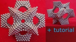Seamless enneagon cuboctahedron, magnets tutorial
This is a mixture of Mathnetisms cuboctahedron and Dimitri Tishchenkos Seamless Octagons:
Mathnetism: http://www.youtube.com/watch?v=v9BGvBaBwK0
Dimitri Tishchenko: http://www.youtube.com/watch?v=u_4jp9Nj0ZM Seamless enneagon cuboctahedron, magnets tutorial